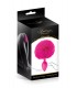 MAGENTA POMPOM SILICONE PLUG