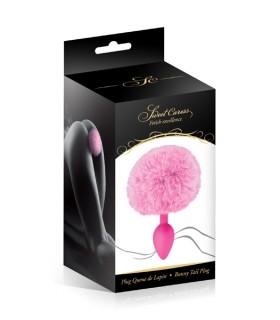 SPINA IN SILICONE CON POMPOM ROSA