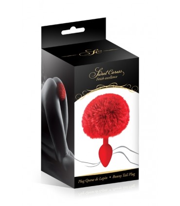 ROTER POMPOM SILIKONSTOPFEN