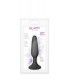 PETIT PLUG EN SILICONE GLAMY NOIR