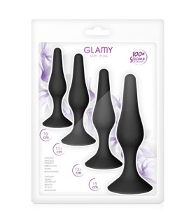 ANAL KIT X4 BLACK SILICONE