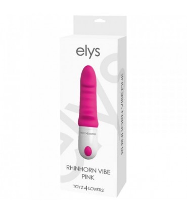 ELYS RHINHORN VIBRATORE SILICONE 9 INTENSITÀ ROSA