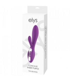 ELYS CONCAVE RECHARGEABLE PURPLE SILICONE VIBRATOR