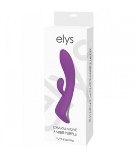 VIBRATEUR RECHARGEABLE EN SILICONE VIOLET ELYS CHARM MOVE