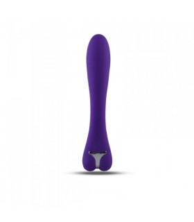 LILA WIEDERAUFLADBARER KANINCHEN-SILIKON-VIBRATOR