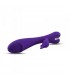 VIBRATORE IN SILICONE CONIGLIO VIOLA RICARICABILE