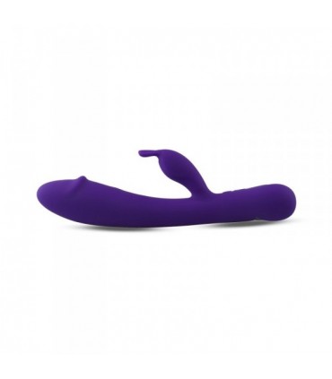 VIBRATORE IN SILICONE CONIGLIO VIOLA RICARICABILE