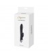 VIBRATEUR EN SILICONE AVEC STIMULATEUR RECHARGEABLE NOIR