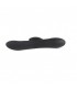 VIBRADOR SILICONA C/ ESTIMULADOR RECARGABLE NEGRO