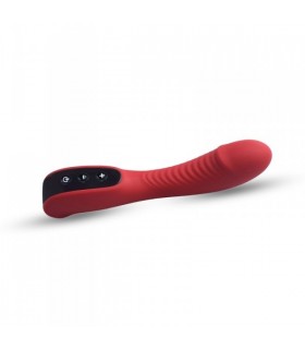 RED RECHARGEABLE G-SPOT SILICONE VIBRATOR