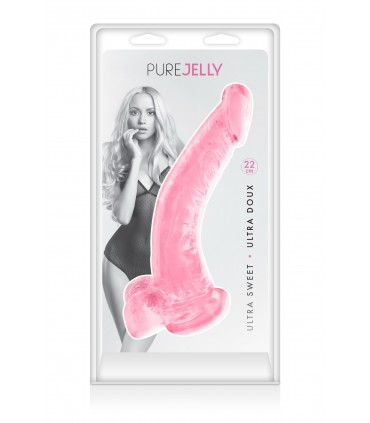 DILDO JELLY XL ROSA 22 CM