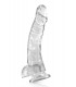 DILDO XL IN GELATINA TRASPARENTE 22 CM