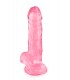 DILDO JELLY L ROSE 20 CM