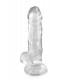 DILDO JELLY L KLAR 20 CM