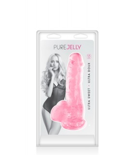 DILDO JELLY M ROSA 17"5 CM