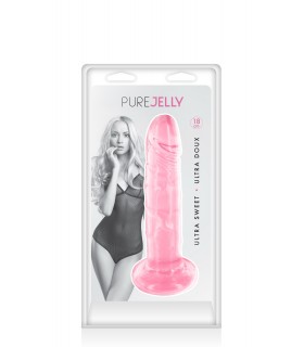 DILDO JELLY L PINK 18 CM