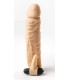 REALISTIC PENIS SHEATH S4 FLESH 20 CM W/ VIBRATION