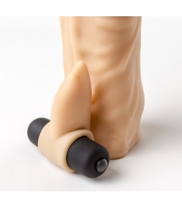 REALISTISCHE PENISHÜLLE S4 FLEISCH 20 CM MIT VIBRATION