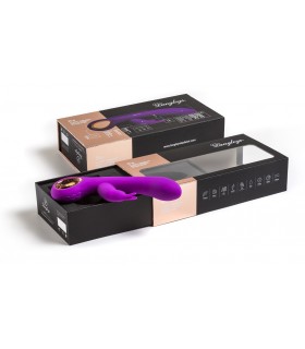 G-PUNKT-VIBRATOR MIT SCHWARZEM BIA-KLITZERSTIMULATOR