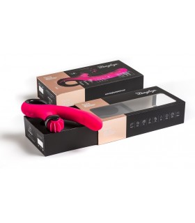 VIBRATOR DYSIS FUCHSIA MIT KLITZERSTIMULATOR