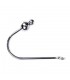 STEEL HOOK 40 CM DOUBLE SMALL BALL