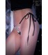 CR4247 STONES BUTTERFLY THONG S/L