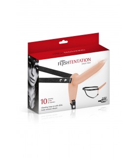 VIBRATORE USB CON STRAP-ON FLESH IN SILICONE 15"5 CM