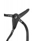 VIBRATORE USB CON STRAP-ON IN SILICONE NERO 15"5 CM