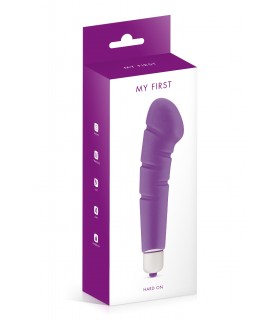 VIBRATEUR EN SILICONE VIOLET HARD ON