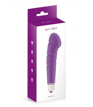 VIBRATEUR EN SILICONE VIOLET HARD ON