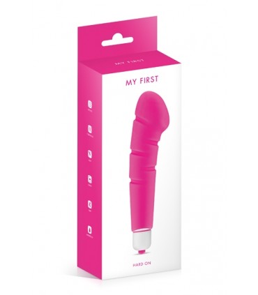 VIBRATEUR EN SILICONE ROSE HARD ON